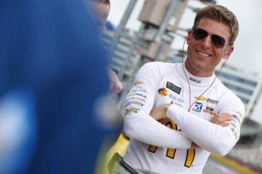 26 Mayıs 2018 - Concord, Kuzey Carolina, ABD: Jamie Mcmurray (42) asmak dışarı çukur yol Alsco 300 Charlotte Motor Speedway Concord, Kuzey Carolina, eleme önce.