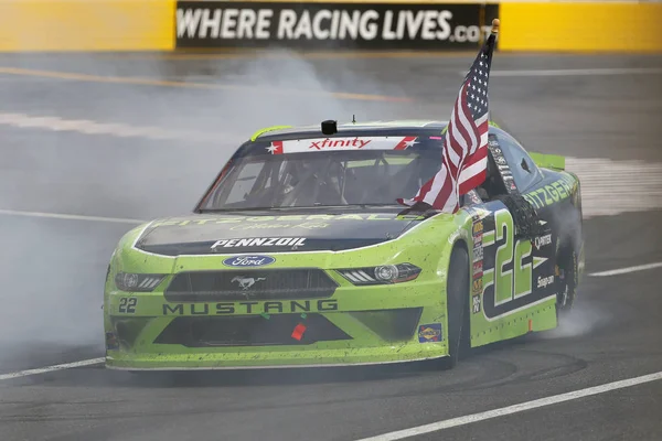 May 2018 Concord North Carolina Usa Brad Keselowski Celebrates Burnout — Stock Photo, Image