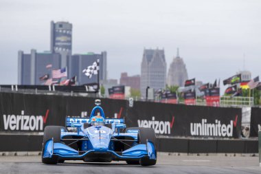02 Haziran 2018 - Detroit, Michigan, ABD: Detroit, Michigan'da Belle Isle Street sahasında Detroit Grand Prix için Birleşik Arap Emirlikleri ırkların Ed Jones (10).