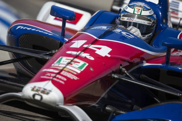 Junio 2018 Detroit Michigan Estados Unidos Tony Kanaan Brasil Corre — Foto de Stock