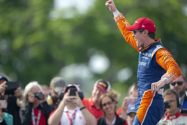 Giugno 2018 Detroit Michigan Usa Scott Dixon Della Nuova Zelanda — Foto Stock