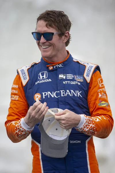 Июня 2018 Детройт Мичиган Сша Scott Dixon Новой Зеландии Выиграл — стоковое фото