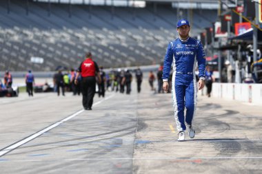 08 Haziran 2018 - Fort Worth, Teksas, ABD: Ed Jones (10) Birleşik Arap Emirlikleri hazırlar Dxc teknoloji 600 Fort Worth, Teksas Teksas Motor Speedway, hak kazanmak için parçayı almak.