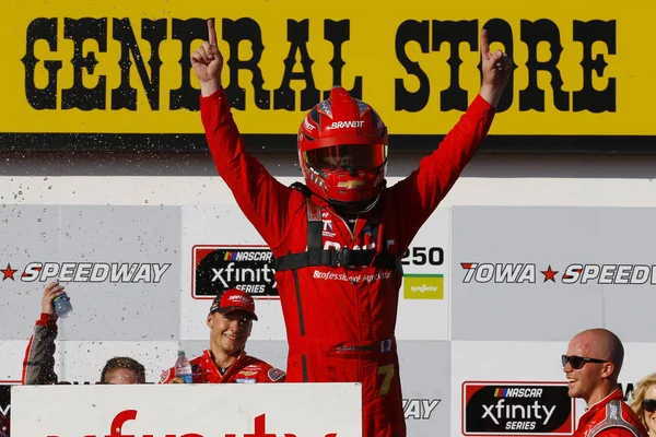 Juin 2018 Newton Iowa États Unis Justin Allgaier Remporte Iowa — Photo