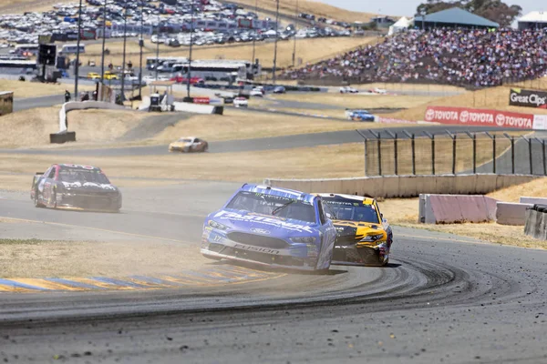 Giugno 2018 Sonoma California Usa Ricky Stenhouse Corre Attraverso Curva — Foto Stock