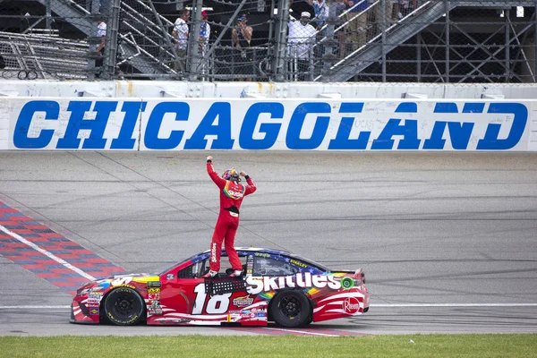 Julio 2018 Joliet Illinois Estados Unidos Kyle Busch Gana Overton —  Fotos de Stock