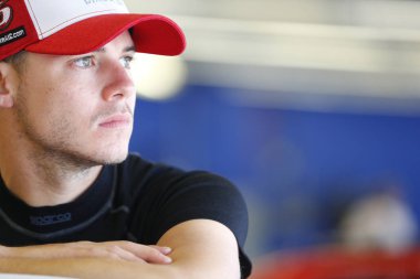 05 Temmuz 2018 - Daytona Beach, Florida, ABD: Ryan Reed (16) alır Coca-Cola fişek 250 Daytona International Speedway Daytona Beach, Florida, çalışmaya hazır.