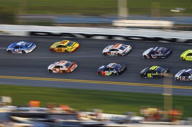 07 Temmuz 2018 - Daytona Beach, Florida, ABD: Monster enerji Nascar Cup Serisi Yarış sırasında Coke sıfır şeker 400 Daytona International Speedway Daytona Beach, Florida, paketindeki.