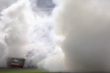 07 Temmuz 2018 - Daytona Beach, Florida, ABD: Erik Jones (20) WINS Coke sıfır şeker 400 Daytona International Speedway Daytona Beach, Florida.