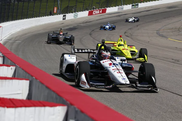 Julho 2018 Newton Iowa Estados Unidos Graham Rahal Dos Estados — Fotografia de Stock