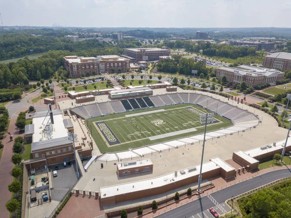 Havadan görünümü Jerry Richardson stadyumun Kuzey Carolina Üniversitesi, Charlotte. Ana sayfa 49ers Uncc