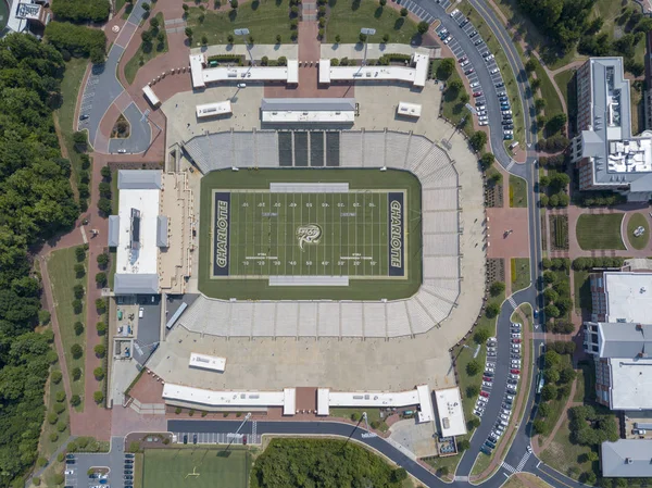 Luchtfoto Van Jerry Richardson Stadion Aan Universiteit Van North Carolina — Stockfoto