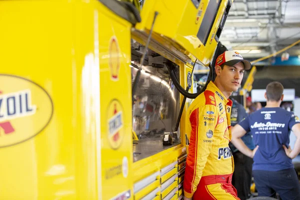 Juli 2018 Sparta Kentucky Usa Joey Logano Bereitet Sich Auf — Stockfoto