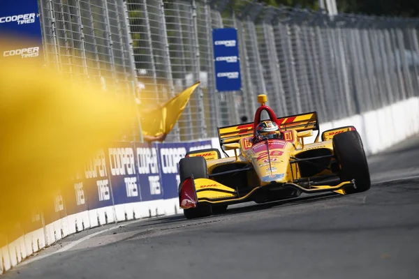 Július 2018 Toronto Ontario Ryan Hunter Reay Egyesült Államok Csaták — Stock Fotó