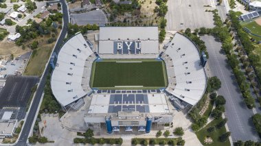 LaVell Edwards Stadium is an outdoor athletic stadium in Provo, Utah, on the campus of Brigham Young University (BYU) and is home field of the BYU Cougars. clipart
