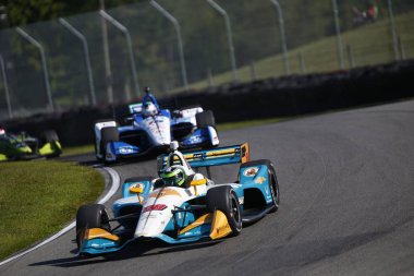 28 Temmuz 2018 - Lexington, Ohio, Amerika Birleşik Devletleri: Conor Daly (88) uygulamaya izlenecek için Honda Indy 200 orta Ohio spor araba sahası Lexington, Ohio, Amerika Birleşik Devletleri alır.