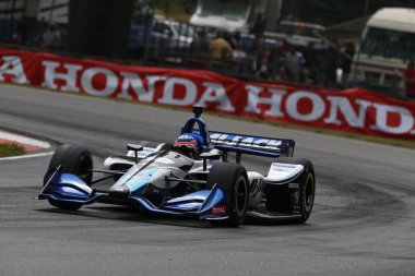29 Temmuz 2018 - Lexington, Ohio, Amerika Birleşik Devletleri: Pozisyon sırasında Honda Indy 200 orta Ohio spor araba sahasında Lexington, Ohio için Birleşik Arap Emirlikleri savaşların Ed Jones (10).