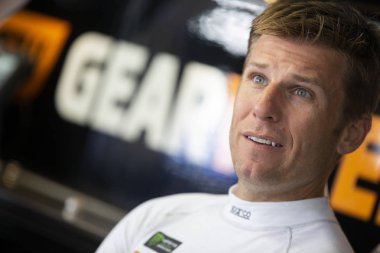 28 Temmuz 2018 - uzun gölet, Pennsylvania, ABD: Jamie Mcmurray (1) alır kaz açık havada 400 uzun gölet, Pennsylvania Pocono Raceway, çalışmaya hazır.