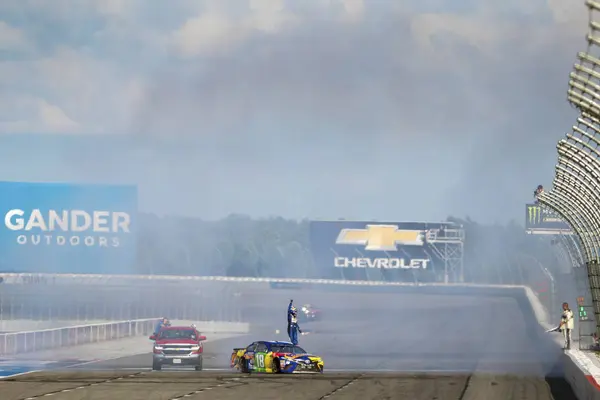 Julho 2018 Long Pond Pennsylvania Usa Kyle Busch Corre Pelo — Fotografia de Stock