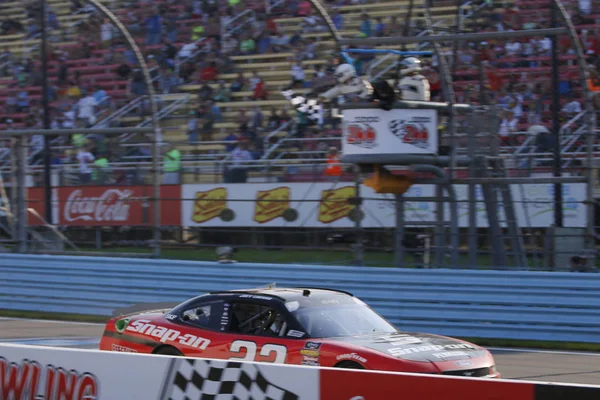 August 2018 Watkins Glen New York Usa Joey Logano Celebrates — Stock Photo, Image