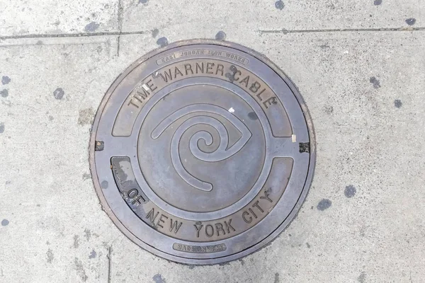 Manhole Fedezésére New York City New York — Stock Fotó