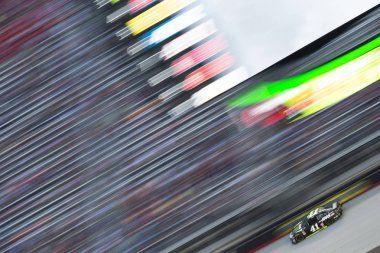 August 18, 2018 - Bristol, Tennessee, USA: Kurt Busch (41) races off the turn during the Bass Pro Shops NRA Night Race at Bristol Motor Speedway in Bristol, Tennessee. clipart