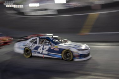 17 Ağustos 2018 - uzun gölet, Pennsylvania, ABD: Justin işaretleri (42) yarışları fırsatta dört kaz açık havada 400 uzun gölet, Pennsylvania Pocono Raceway sahadan aracılığıyla.