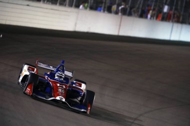 25 Ağustos 2018 - Madison, Illinois, ABD: Brezilya savaşlarından konum-n Bommarito Otomotiv grubu 500 ağ geçidi Motorsports Park Madison, Illinois Tony Kanaan (14).