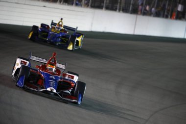 25 Ağustos 2018 - Madison, Illinois, ABD: Brezilya savaşlarından konum-n Bommarito Otomotiv grubu 500 ağ geçidi Motorsports Park Madison, Illinois Matheus Leist (4).