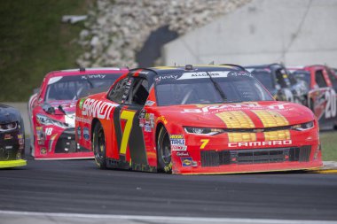 25 Ağustos 2018 - Elkhart Lake, Kablosuz, ABD: Justin Allgaier (7) yarışları 9 yıllık Johnsonville 180 Road America Elkhart Lake, WI, sahasında aracılığıyla.