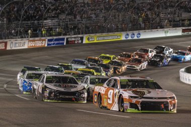 22 Eylül 2018 - Richmond, Virginia, ABD: Chase Elliott (9) yarışları federe Oto parçaları 400 Richmond Raceway Richmond, Virginia, iki seferinde sahadan aracılığıyla.