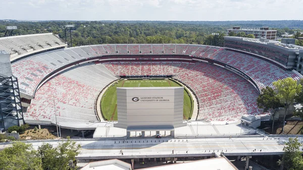 Outubro 2018 Atenas Geórgia Eua Vistas Aéreas Sanford Stadium Que