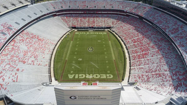 Outubro 2018 Atenas Geórgia Eua Vistas Aéreas Sanford Stadium Que