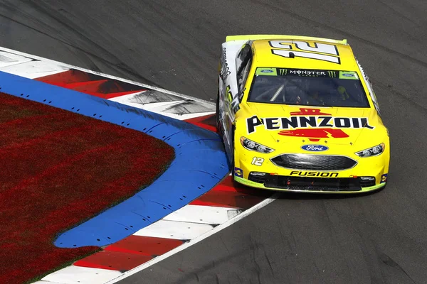 Setembro 2018 Concord Carolina Norte Eua Ryan Blaney Corridas Durante — Fotografia de Stock