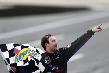 29 Eylül 2018 - Concord, Kuzey Carolina, ABD: Chase Briscoe (98) WINS tedavi 200'de Charlotte Motor Speedway Concord, Kuzey Carolina için sürücü.