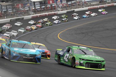 30 Eylül 2018 - Concord, Kuzey Carolina, ABD: Kyle Larson (42) rağmen sahadan 14 Amerika banka Roval 400 Charlotte Motor Speedway Concord, Kuzey Carolina, turn yarışları.