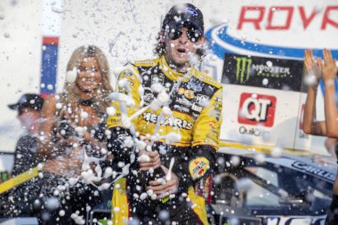 30 Eylül 2018 - Concord, Kuzey Carolina, ABD: Ryan Blaney (12) wins Amerika Roval 400 banka Charlotte Motor Speedway Concord, Kuzey Karolina.
