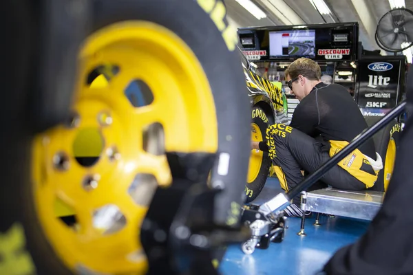 Brad Keselowski Krijgt Klaar Oefenen Voor Bank Van Amerika Roval — Stockfoto