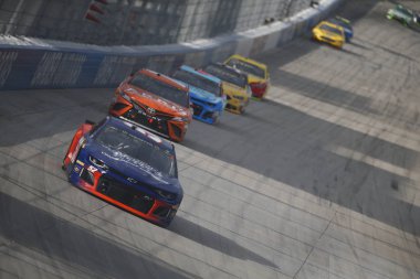 07 Ekim 2018 - Dover, Delaware, Amerika Devletleri: Harrison Rhodes (52) savaşlar sırasında göz açık havada 400 Dover International Speedway adlı konumda Dover, Delaware için.