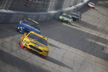 07 Ekim 2018 - Dover, Delaware, Amerika Devletleri: Michael Mcdowell (34) savaşlar sırasında göz açık havada 400 Dover International Speedway adlı konumda Dover, Delaware için.