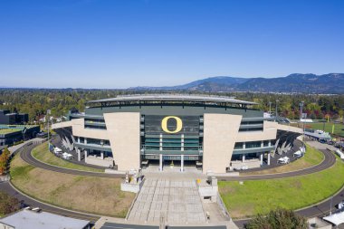 11 Ekim 2018 - Eugene, Oregon, ABD: Autzen bir açık futbol stadyumu kuzeybatı Amerika Birleşik Devletleri'nde, Eugene, Oregon stadyumdur. Oregon Üniversitesi Kampüsü kuzeyinde yer, Oregon Ducks ev alanının olup