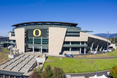 11 Ekim 2018 - Eugene, Oregon, ABD: Autzen bir açık futbol stadyumu kuzeybatı Amerika Birleşik Devletleri'nde, Eugene, Oregon stadyumdur. Oregon Üniversitesi Kampüsü kuzeyinde yer, Oregon Ducks ev alanının olup