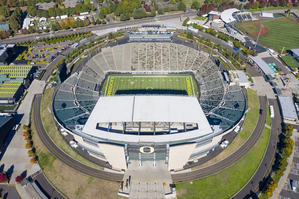 Oktober 2018 Eugene Oregon Usa Autzen Stadion Een Buiten Voetbalstadion — Stockfoto
