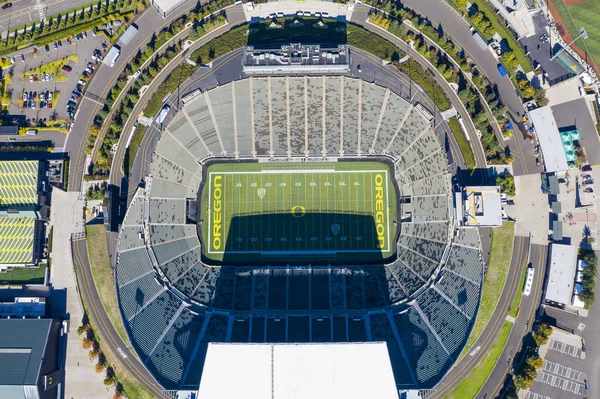 Ekim 2018 Eugene Oregon Abd Autzen Bir Açık Futbol Stadyumu — Stok fotoğraf