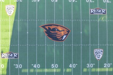 13 Ekim 2018 - Corvallis, Oregon, ABD: Reser stadyumudur açık bir spor stadyum Corvallis, Oregon Oregon State University kampüsünde kuzeybatı Amerika Birleşik Devletleri. Oregon Eyalet Beavers Pac-12 konferansın evi