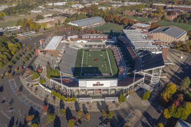 14 Ekim 2018 - Corvallis, Oregon, ABD: Reser stadyumudur açık bir spor stadyum Corvallis, Oregon Oregon State University kampüsünde kuzeybatı Amerika Birleşik Devletleri. Oregon Eyalet Beavers Pac-12 konferansın evi