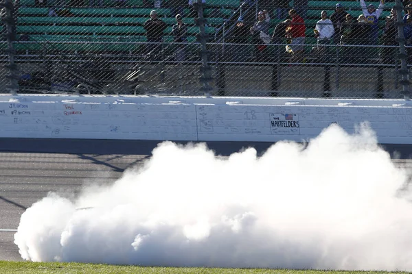 Octubre 2018 Kansas City Kansas Estados Unidos Chase Elliott Celebra —  Fotos de Stock