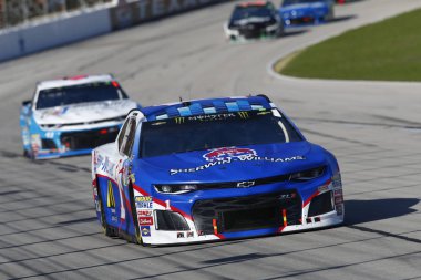 04 Kasım 2018 - Ft Worth, Teksas, ABD: Jamie Mcmurray (1) savaşlar aracılığıyla Ft. Worth, Teksas Teksas Motor Speedway, Aaa Texas 500 sırasında pozisyon için döner.