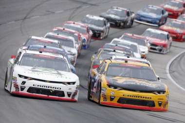 03 Kasım 2018 - Ft Worth, Teksas, ABD: Daniel Hemric (21) yarışları O'Reilly Auto Parts Challenge Ft. Worth, Teksas Teksas Motor Speedway, dört sıra sahadan aracılığıyla.
