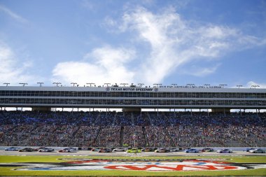 04 Kasım 2018 - Ft Worth, Teksas, ABD: Ryan Blaney (12) yarışları sırasında Aaa Texas 500 ft Worth, Teksas Teksas Motor Speedway.